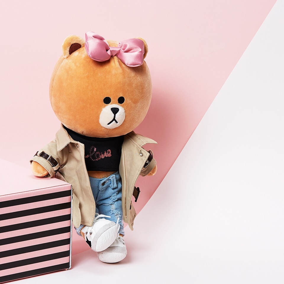 line friends choco plush